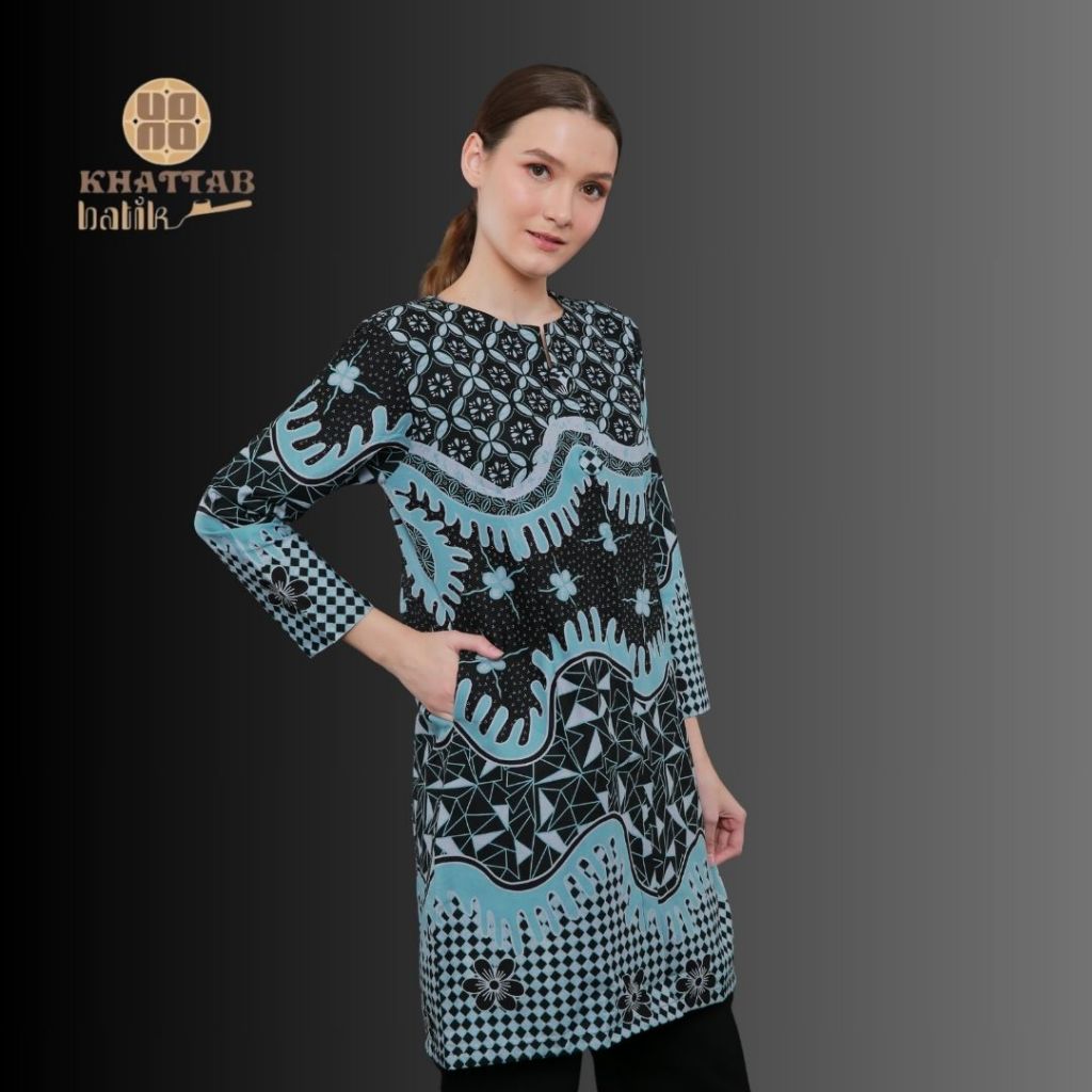 Batik Wanita Lengan Panjang Premium Mewah Batik Cewek Atasan Modern Exclusive