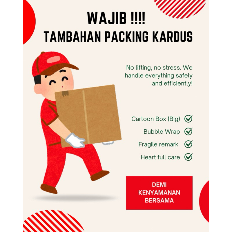 

PACKING KARDUS | TAMBAHAN PACKING | WAJIB DI CHECK OUT