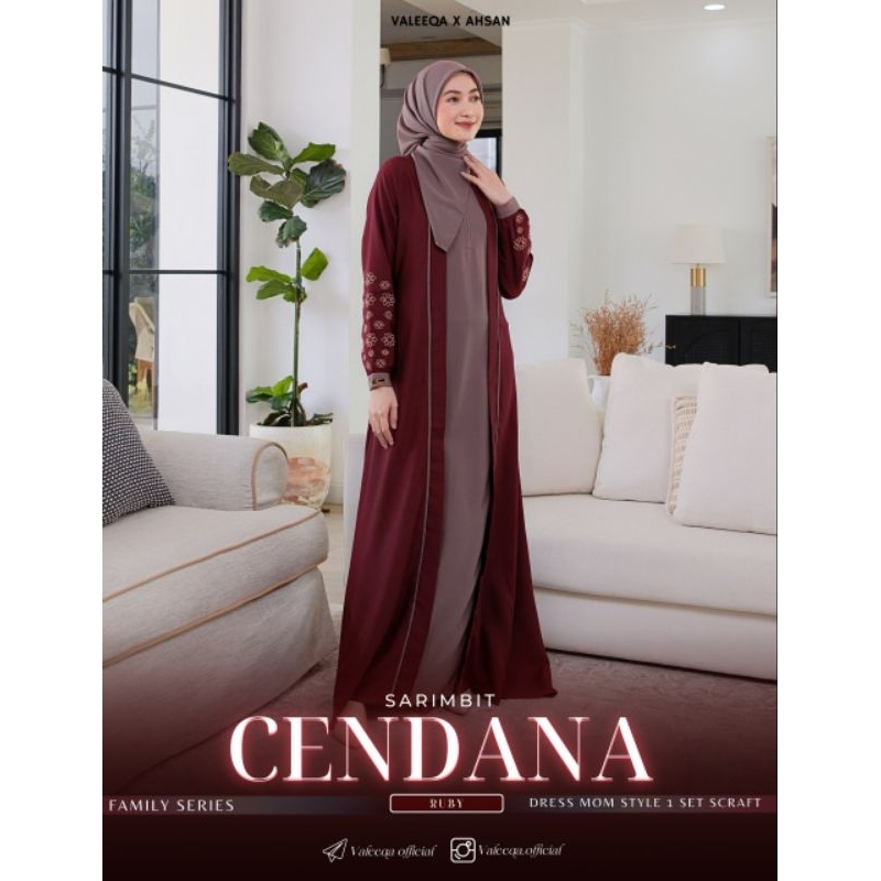 READY STOK DRES MOM STYLE 1 SARIMBIT CENDANA BY VALEEQA