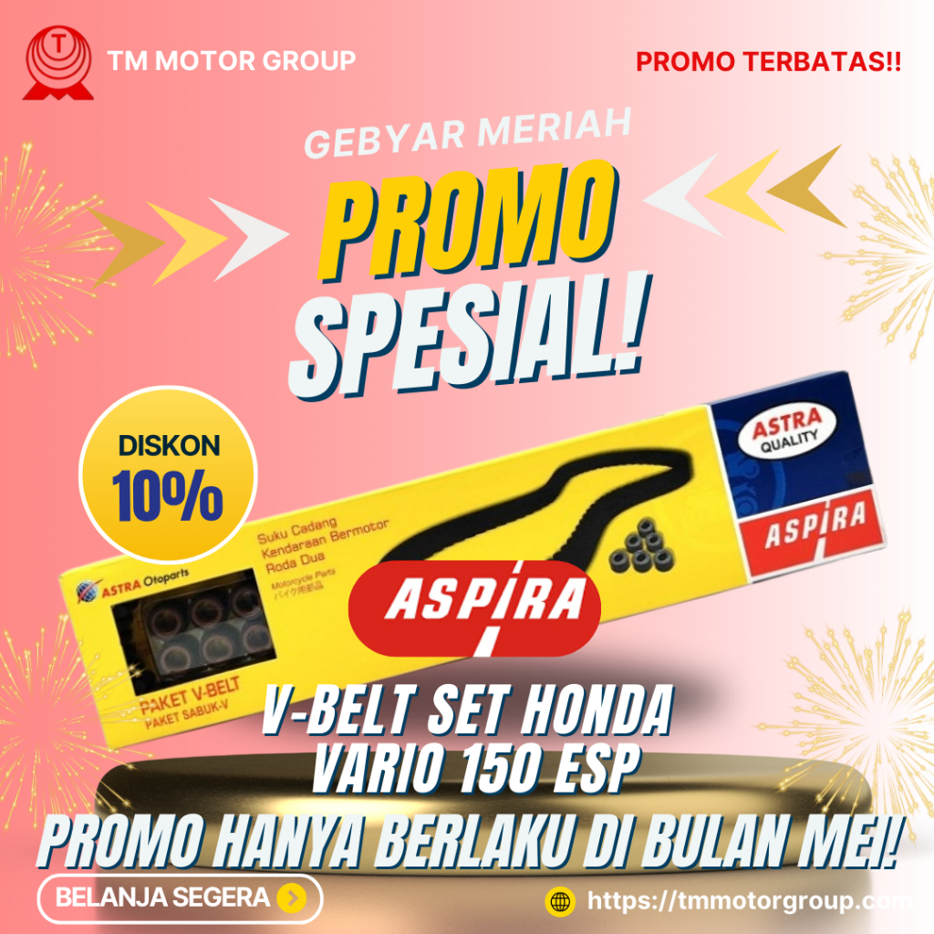 V-BELT SET HONDA VARIO 150 ESP ORIGINAL ASPIRA