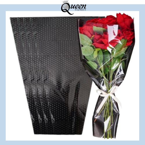 

50 LEMBAR Single Flower Wrapping Cellophane Kertas Bunga Single Waterproof Transparant SF26