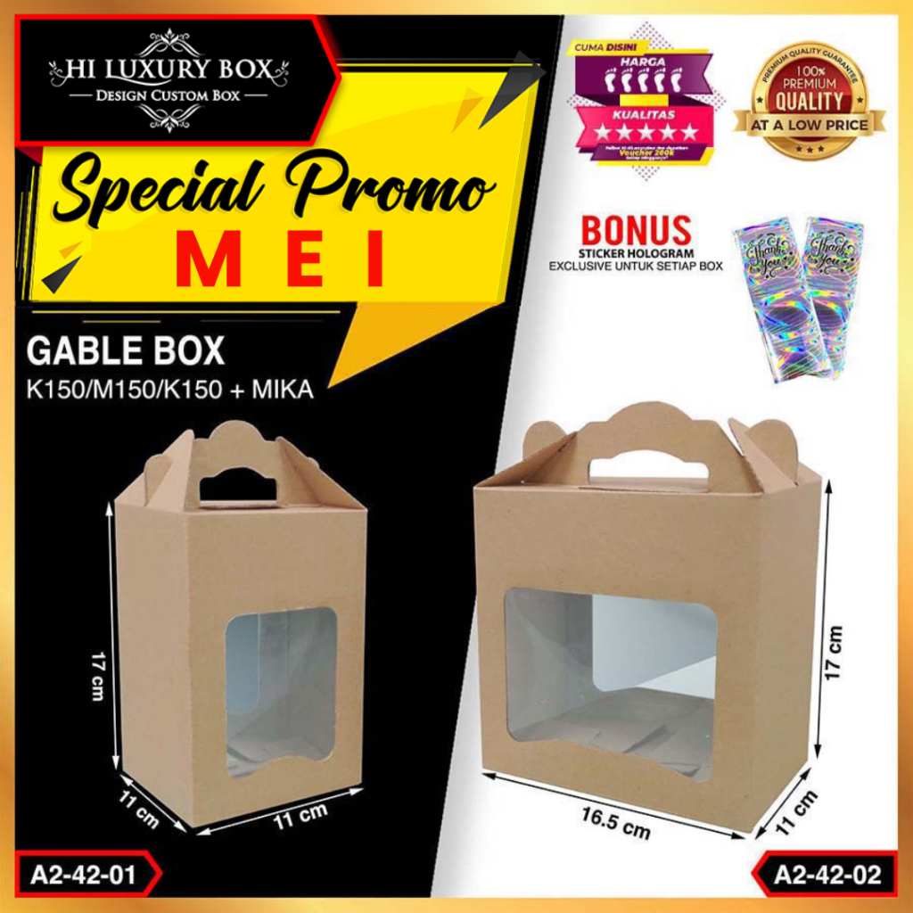 Kotak Souvenir | Box Hampers Mika | Dus Packaging | A2-42
