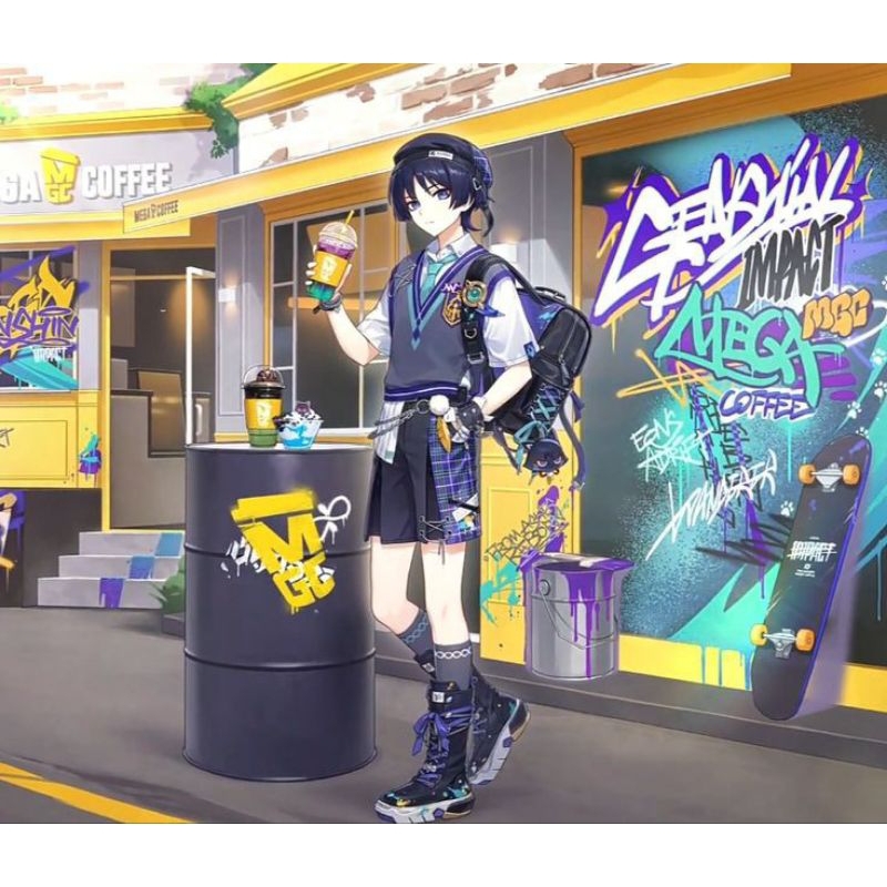 WTS costume Kazuha, Wanderer/Scaramouche Megacoffee, Monika DDLC