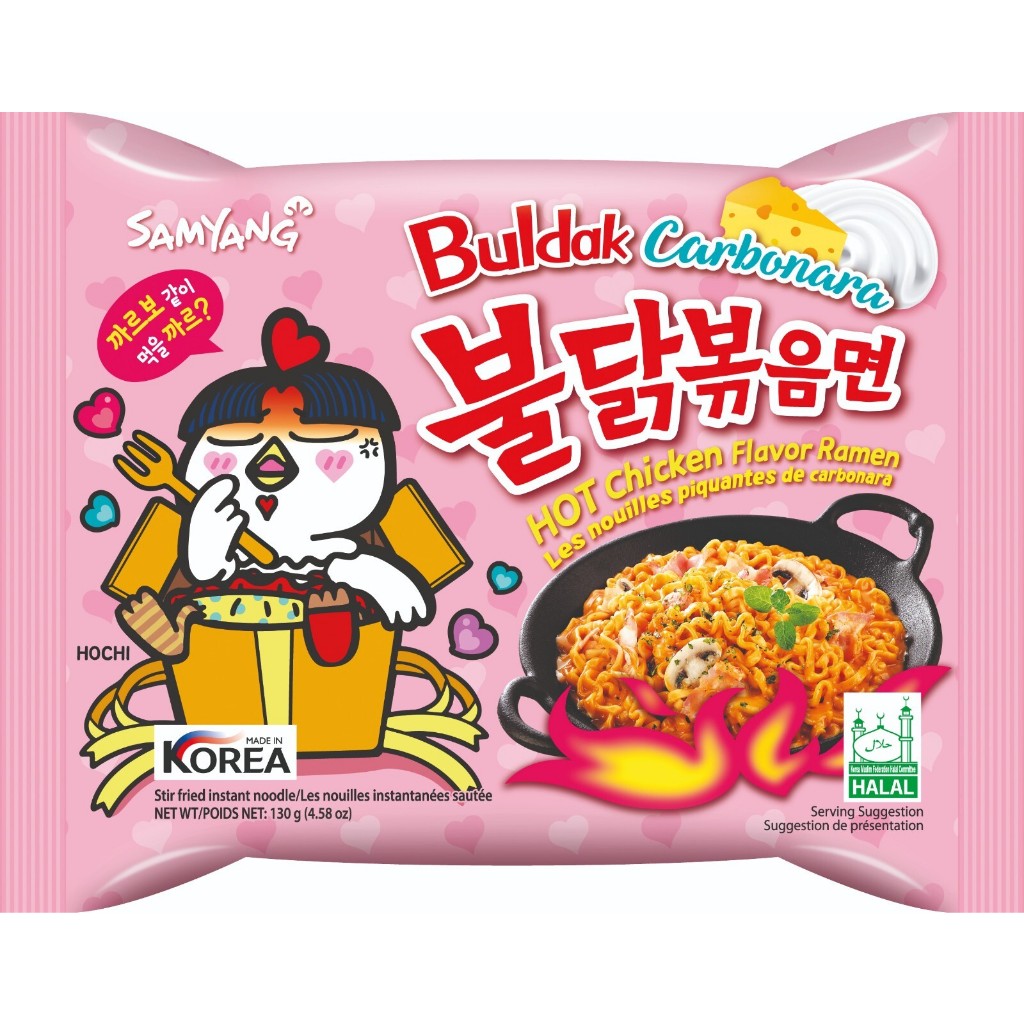

Samyang Carbonara Buldak Hot chicken flavor ramen 140 Gram