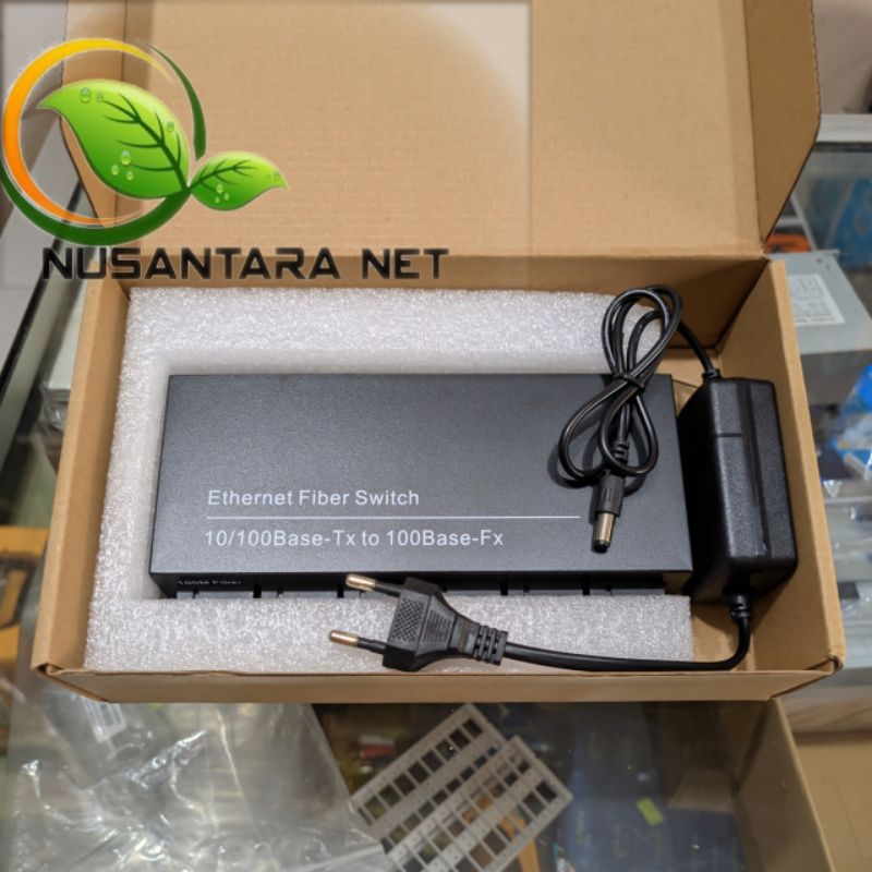 Media Converter 6 Port FO Switch