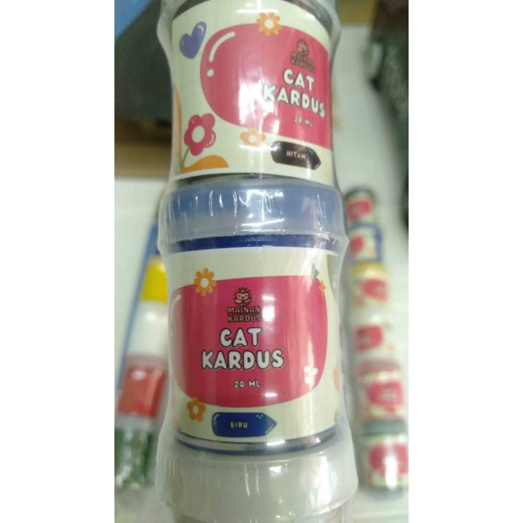 

Cat khusus kardus 6 warna, teruji warna cerah dan tidak buluk