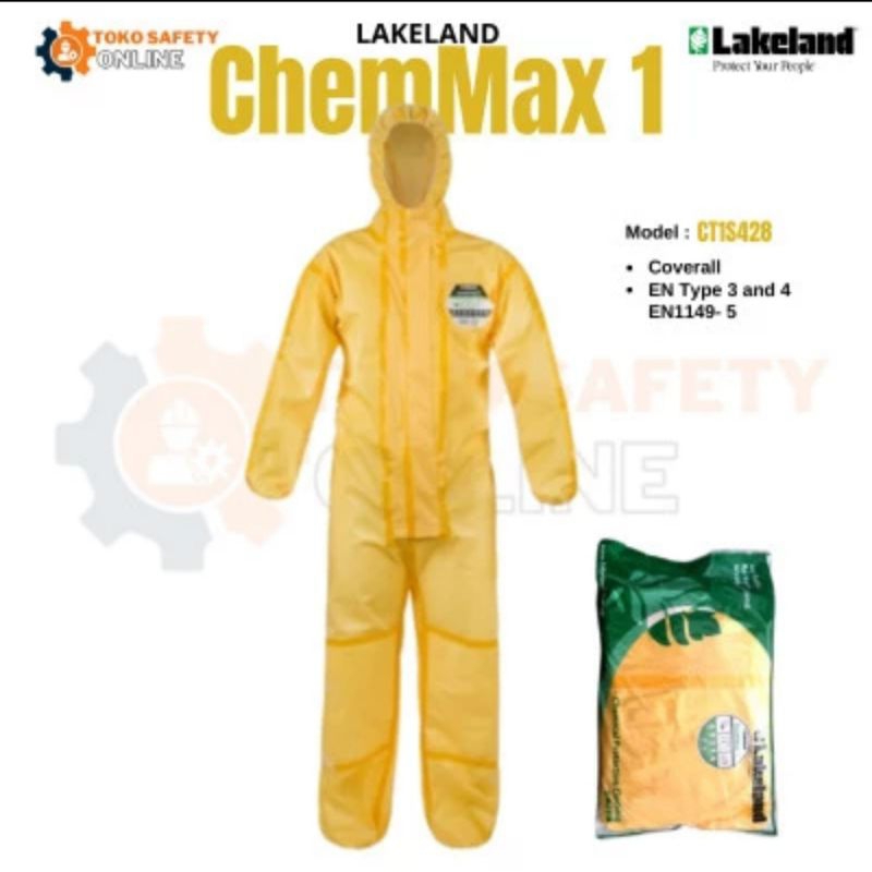 Lakeland ChemMax 1 Chemical Protective Coverall Yellow