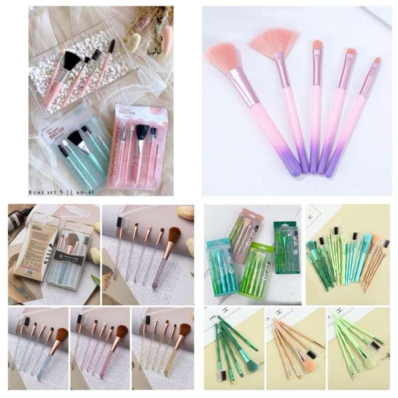 Kuas Blush on set isi 5