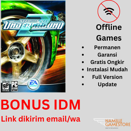 NEED FOR SPEED UNDERGROUND 2 | NFS UNDERGROUND II | PC/LAPTOP GAME | SUPPORT PCLAPTOP KENTANG | PERM