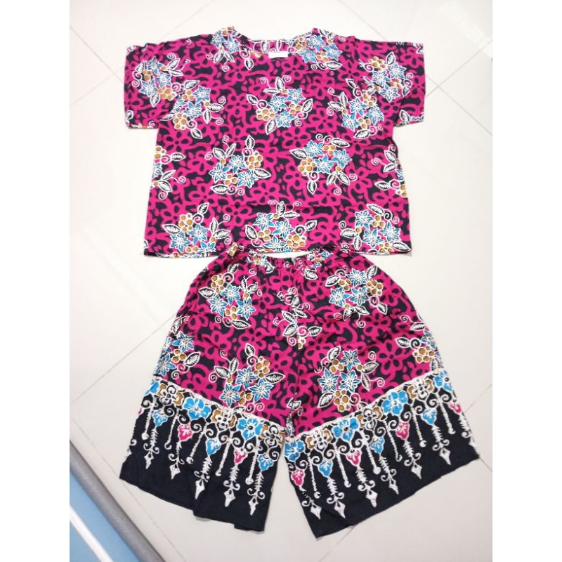 setelan  baju tidur wanita baju tidur batik jumbo gajah putih