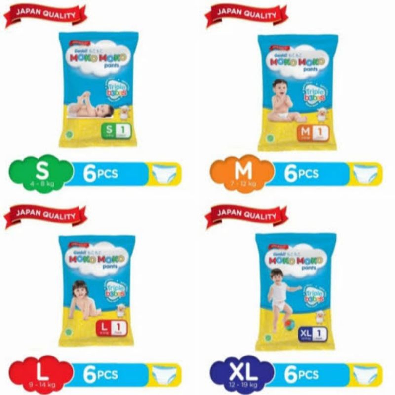 Moko Moko Pants / Renceng