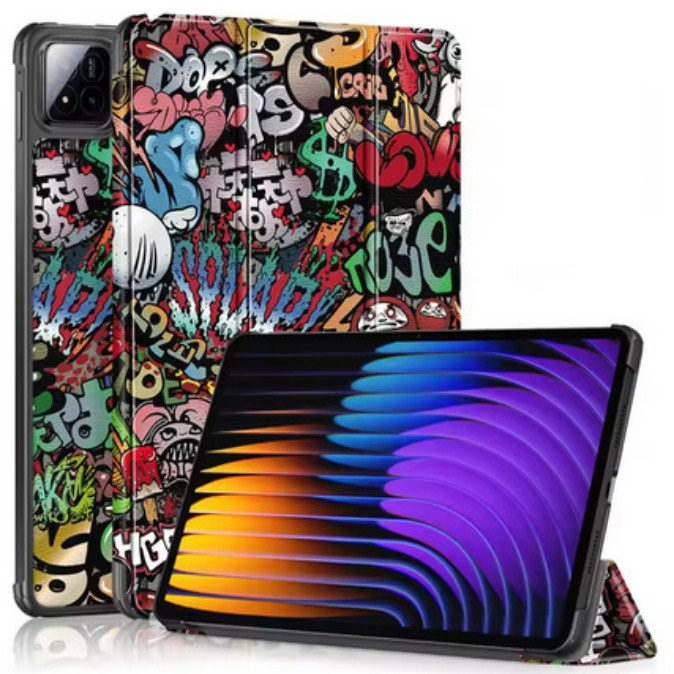 FLIP CASE XIAOMI PAD 6 MI PAD 6 11 INCH MOTIF GRAFITI LEATHER BOOK COVER TABLET STANDING