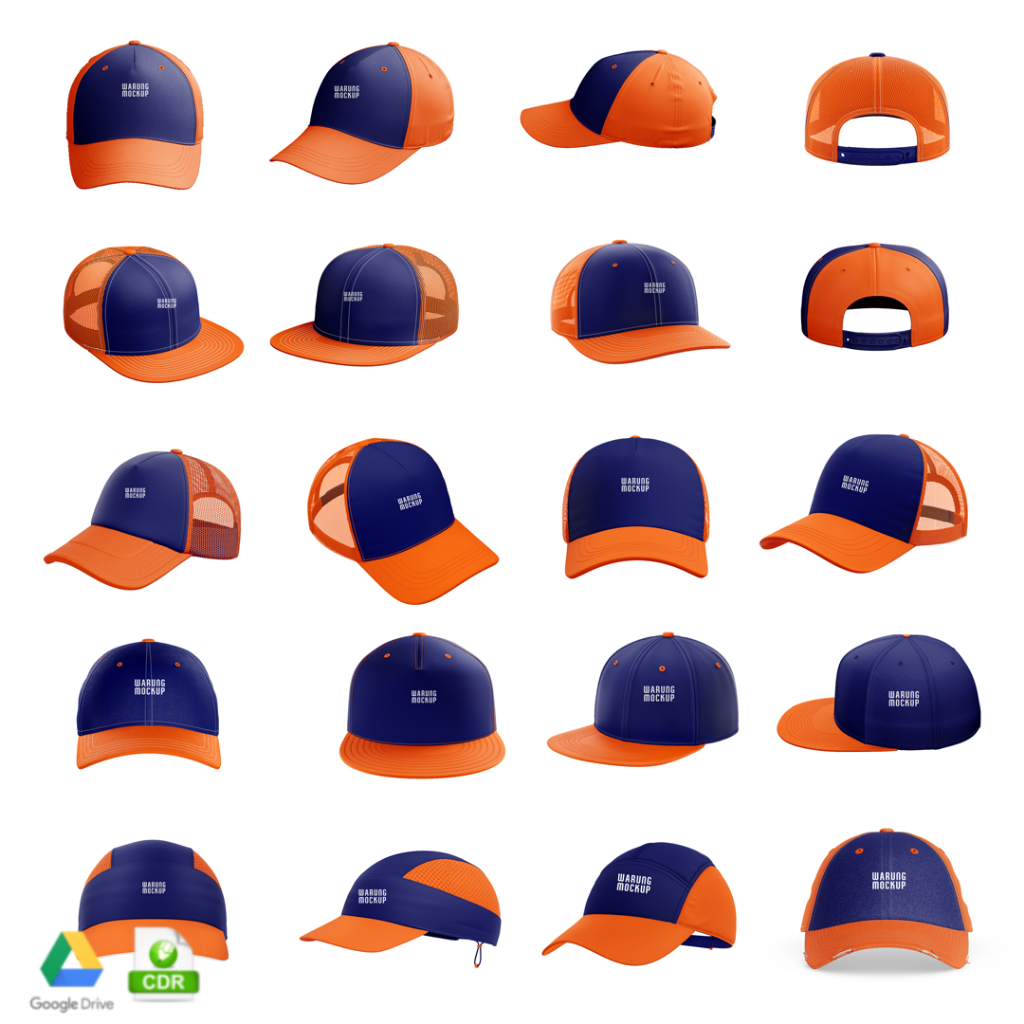 MOCKUP TOPI - CORELDRAW (PRODUK DIGITAL)