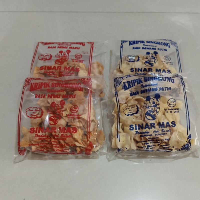 

JB - 10 BUNGKUS CAMILAN MADURA KERIPIK SINGKONG SINAR MAS ASLI SUMENEP