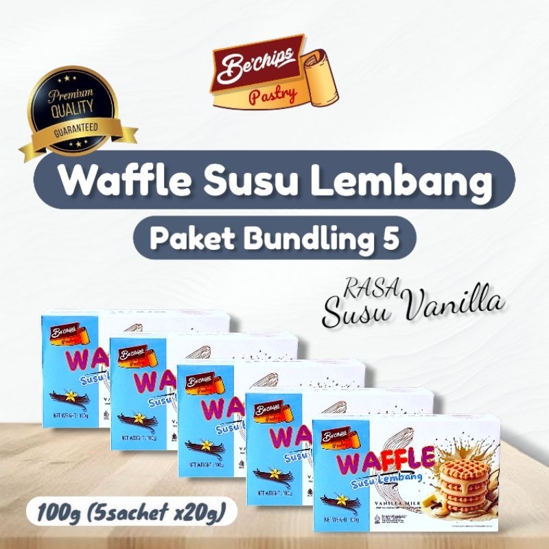 

Waffle Susu Lembang VANILLA MILK (100g X 5PC)
