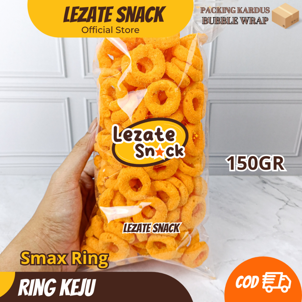 

Smax Ring Keju 500GR Kiloan Snack Renyah Gurih Enak Murah / Ring Cheese Kiloan Camilan Gurih Cheese Puff Stick Bantal Keju