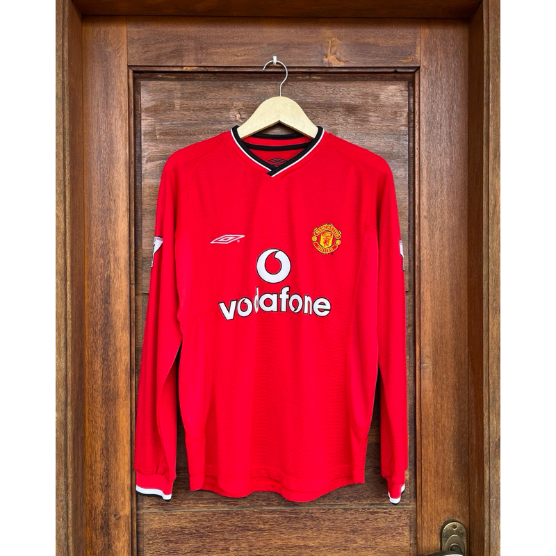 2000-02 MANCHESTER UNITED HOME LONG SLEEVE SHIRT