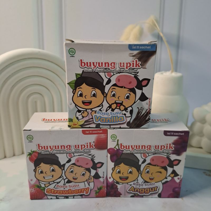 

Buyung Upik Susu Varian Rasa/Buyung Upik Varian Susu Coklat, Stroberi, Vanila