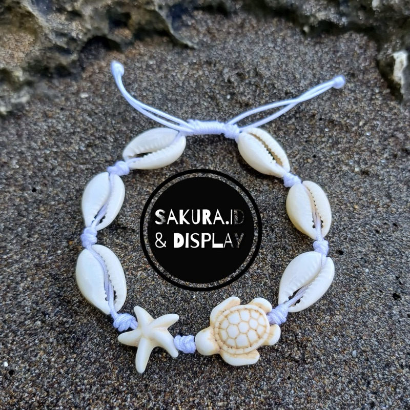 Gelang Kerang Kuwuk Kura Bintang Laut Khas Pantai