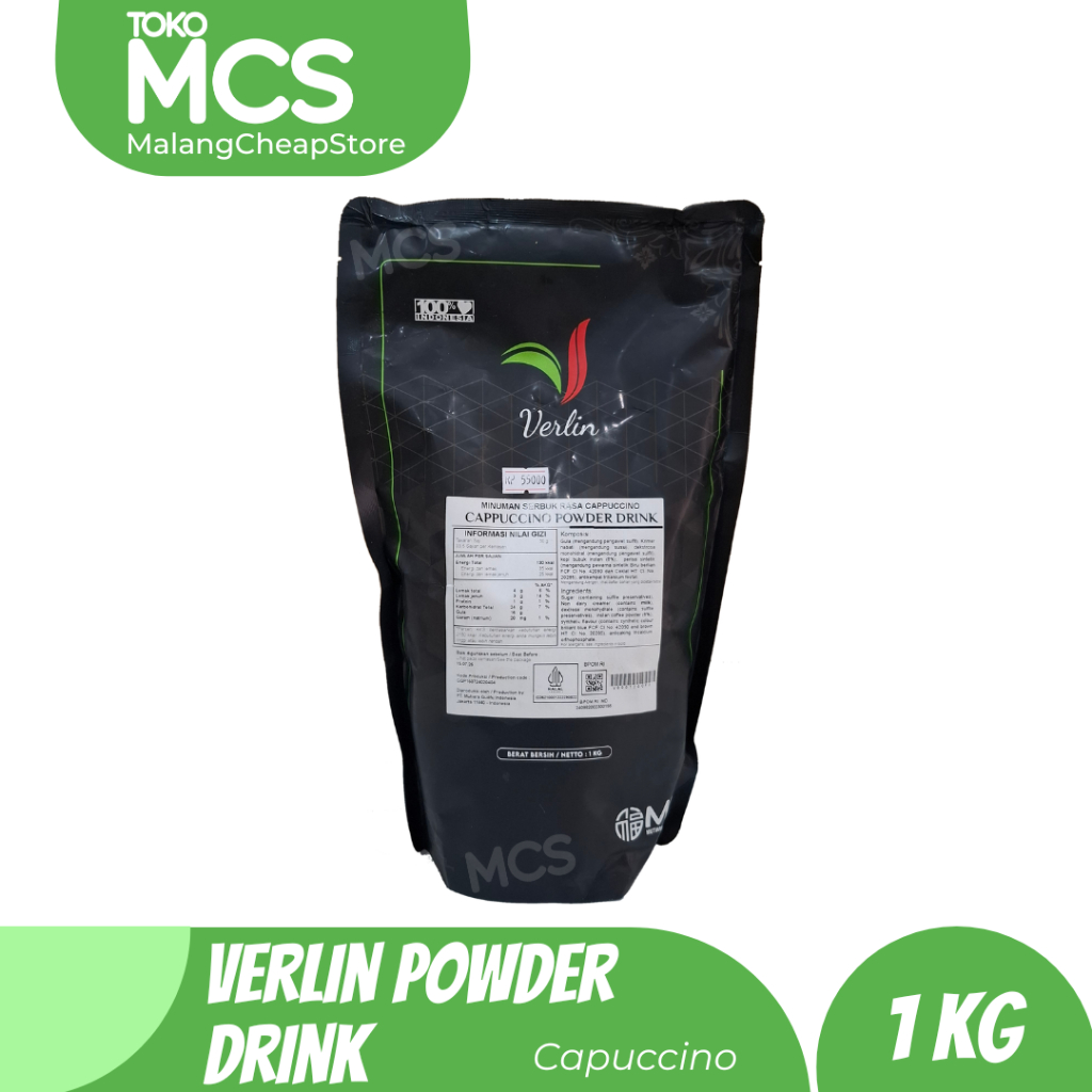 

VERLIN Bubuk Minuman rasa CAPPUCCINO / VERLIN Bubble Drink 1kg