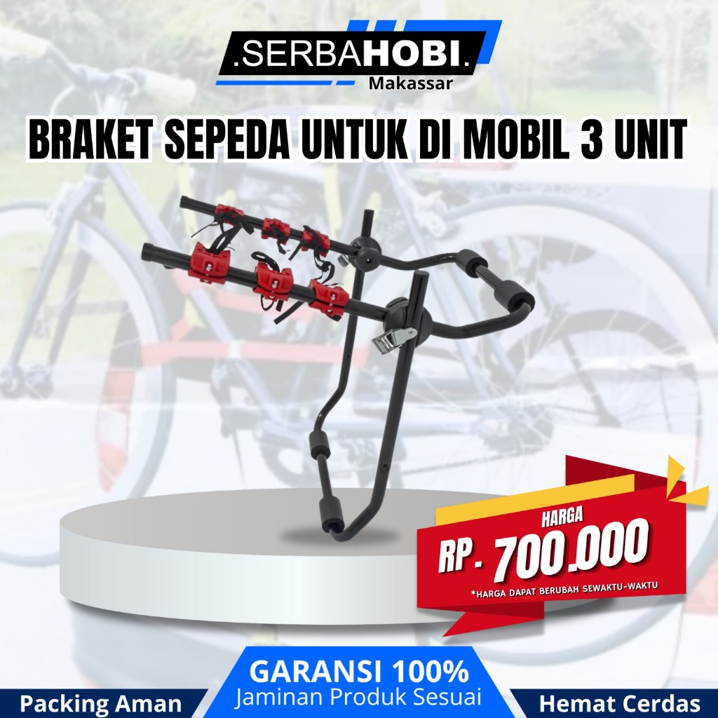 Braket Gantungan Sepeda untuk di mobil 3 Unit SYTE ST-G321