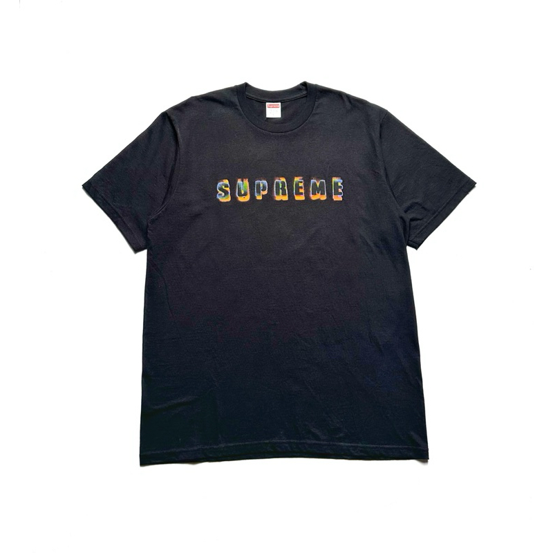 supreme stencil  black t shirt  original
