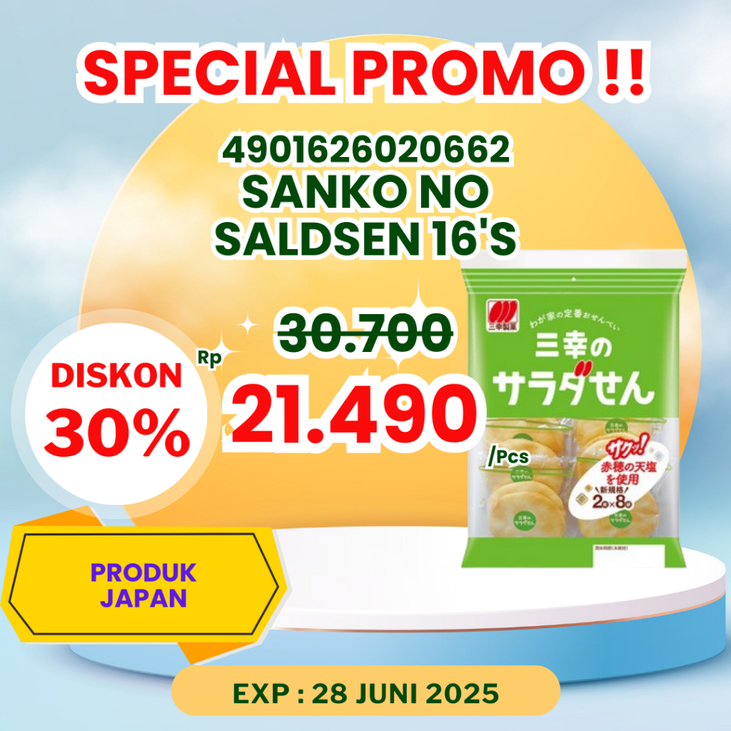 

Sanko No Saladsen 16's – Camilan Renyah Rasa Salad Khas Jepang