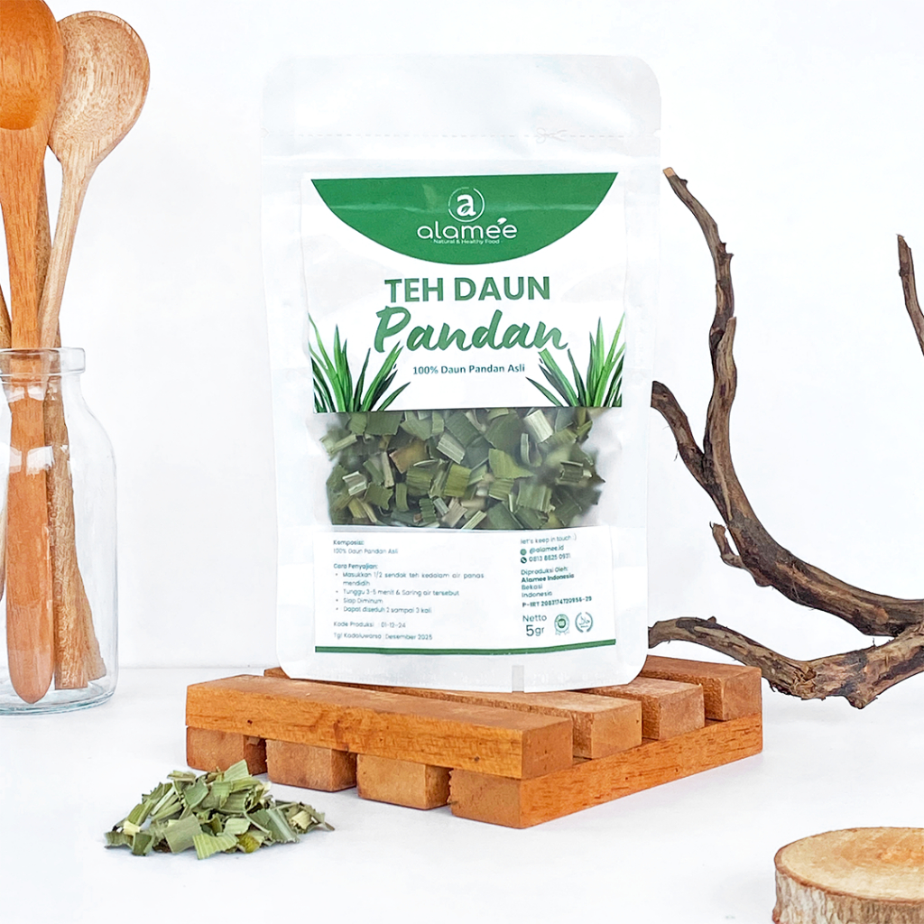 

Teh Daun Pandan Kering Leaf Tea Organik Alami Minuman Herbal Siap Minum Seduh 5 Gr