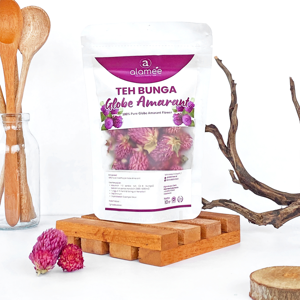 

Teh Bunga Globe Amaranth Tea Herbal Kering Organik Herbal Organic Asli Dried Flower Alami 10 Gr