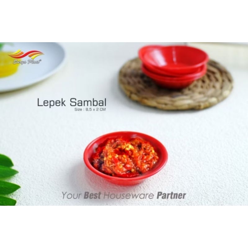 Lepek Sambal/Lepek Saos/Piring Sambal(1biji/1pcs)