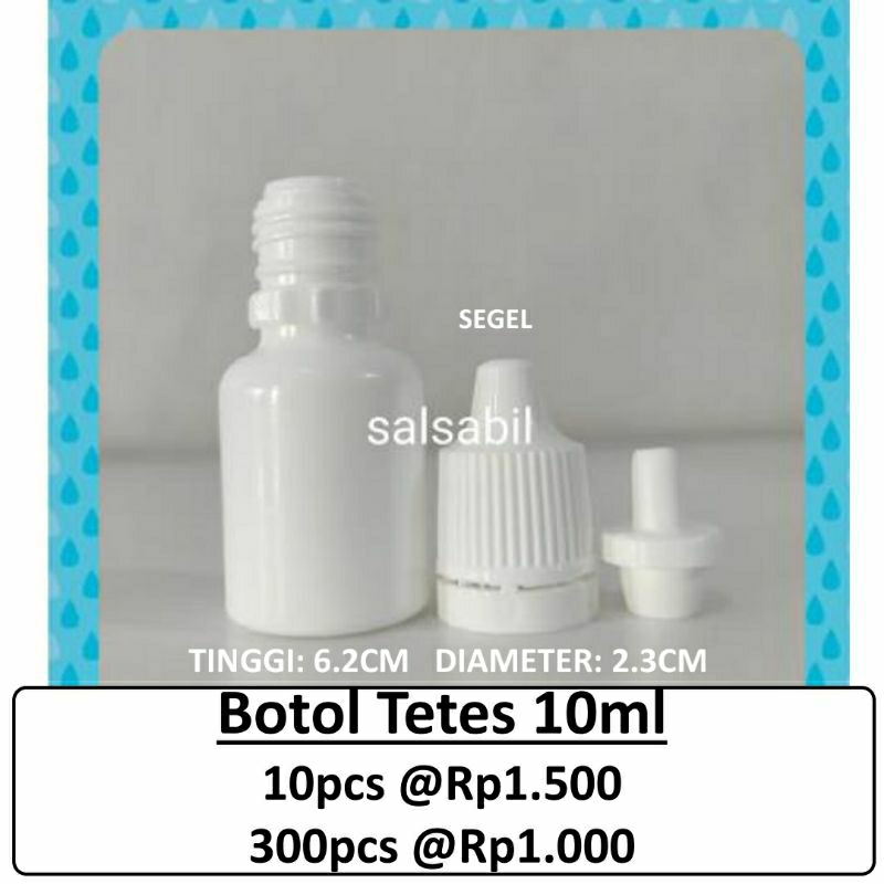 Botol Tetes 10ml /  botol propolis 10ml / botol tetes mata 10ml (isi 10 botol)