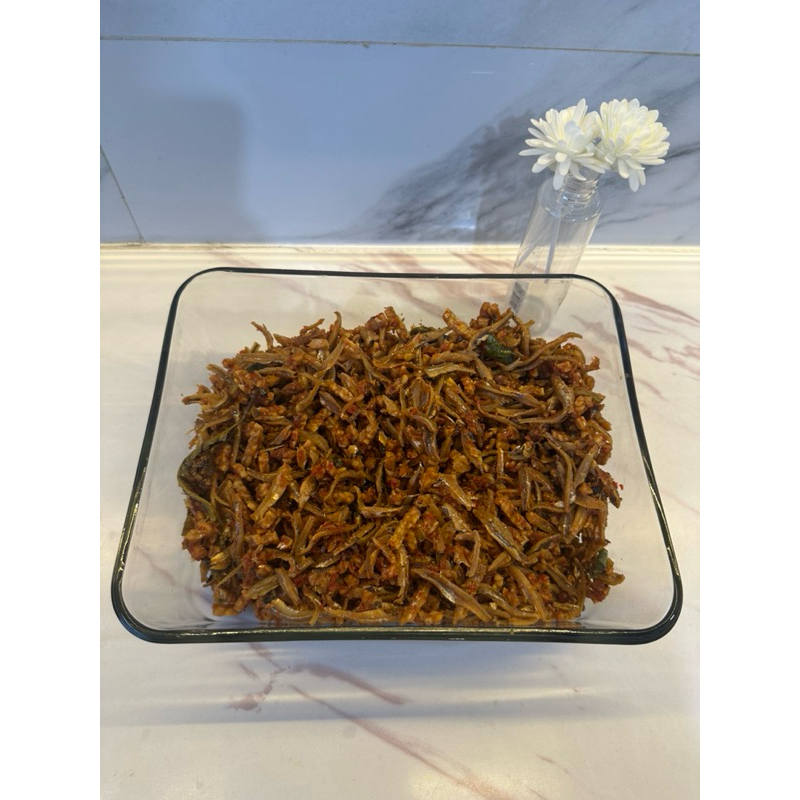 

Ikan teri medan tempe rasa pedas