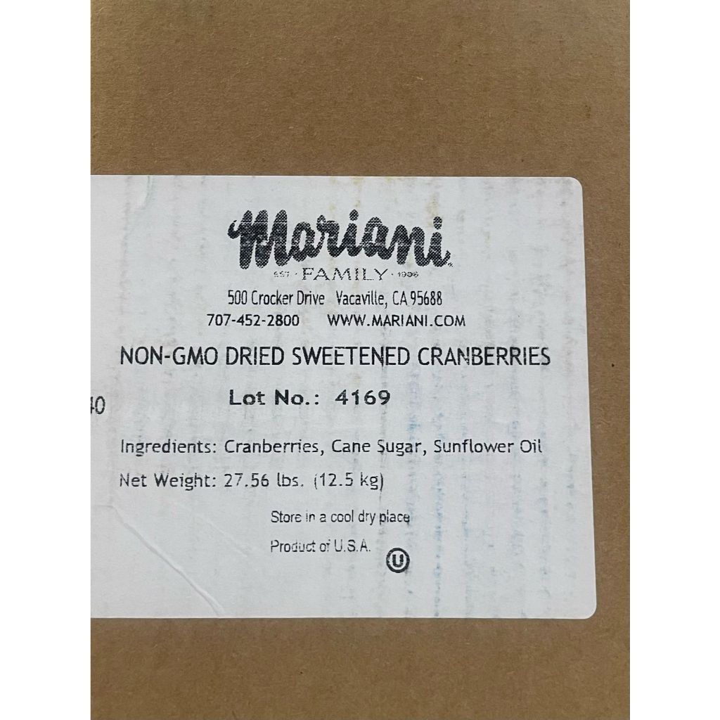 

Dried Cranberry - Mariani Cranberries Kering Rep