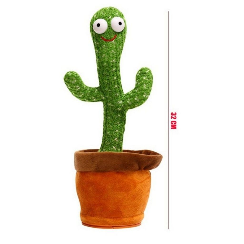 Kaktus Goyang Sanrio , Cactus Mainan Lucu Charge USB READY MANADO