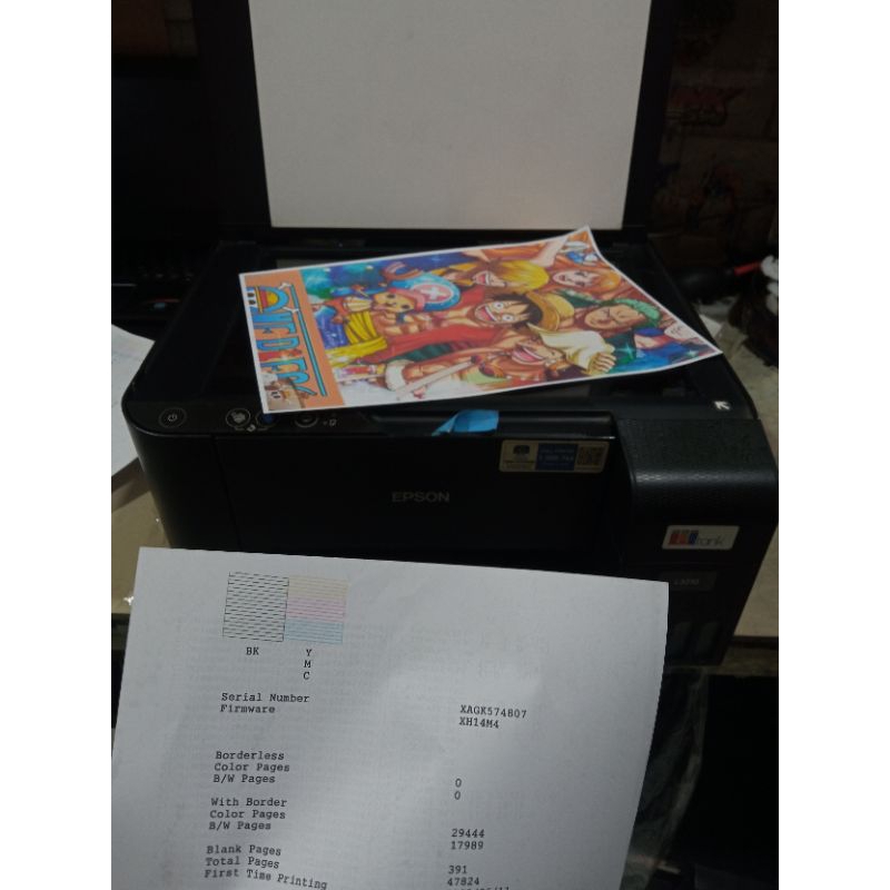 printer second epson L3210 full nozle