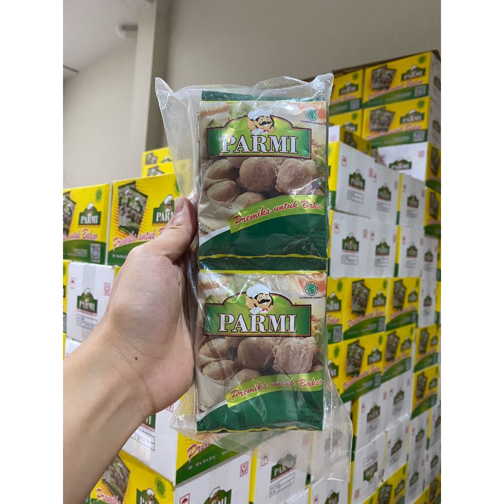 

1 PACK = 10 SACHET TEPUNG PREMIKS BAKSO CAP PARMI 32 GR [ HALAL ]