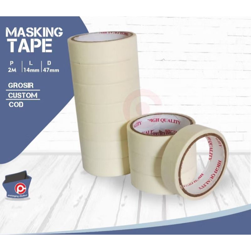 

[isi 10] Maskingtape 2x14 mm Kuat Daya Rekatnya