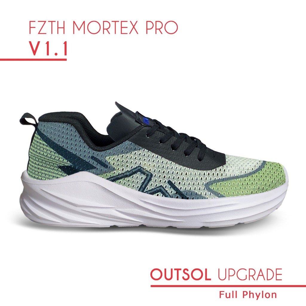 Sepatu Running Fzth Mortex Pro Sneakers Casual Sport Shoes Phylon_MINT