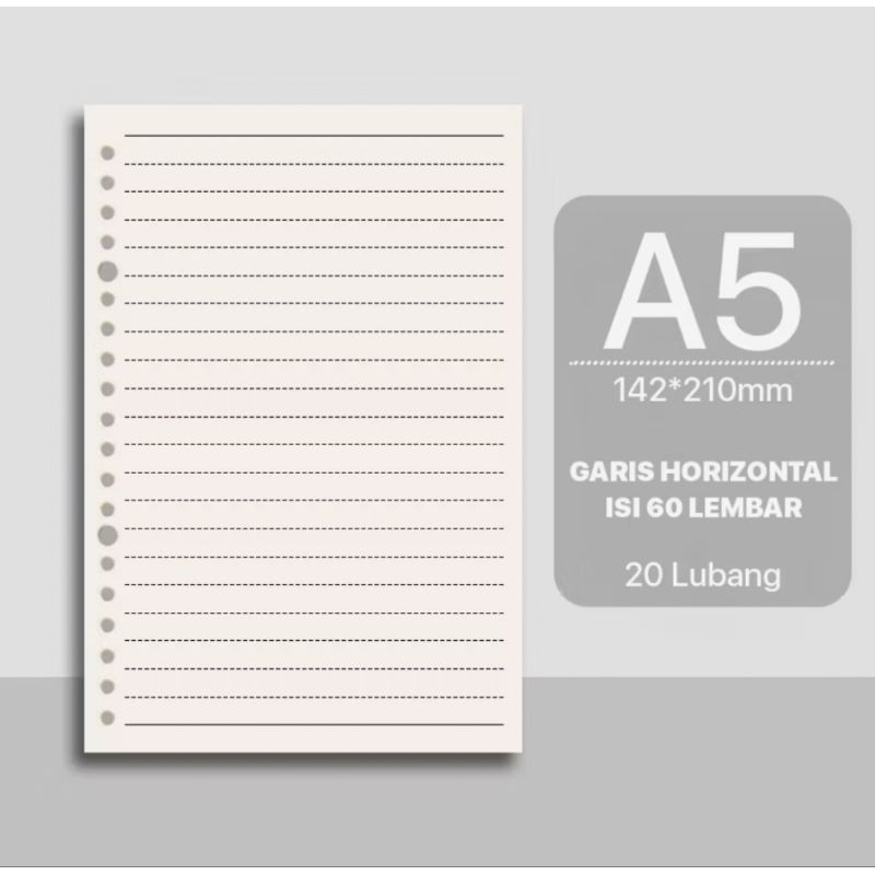 

Refill Kertas Binder A4 – Halus, Tebal & Nyaman untuk Menulis (Isi 100 Lembar)