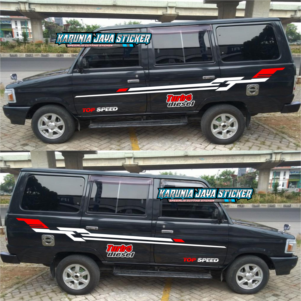 Stiker Mobil Kijang Super Stiker Body samping termurah