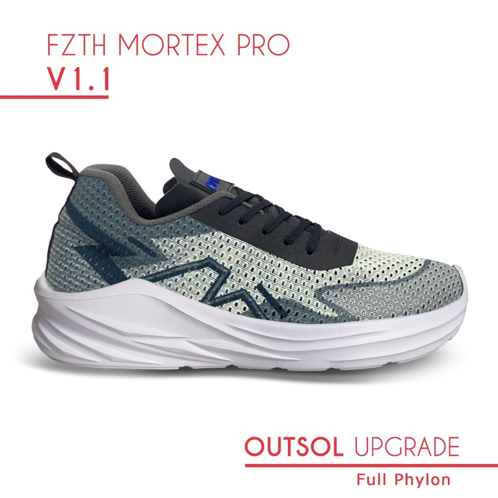 Sepatu Running Fzth Mortex Pro Sneakers Casual Sport Shoes Phylon_LIGHT GREY