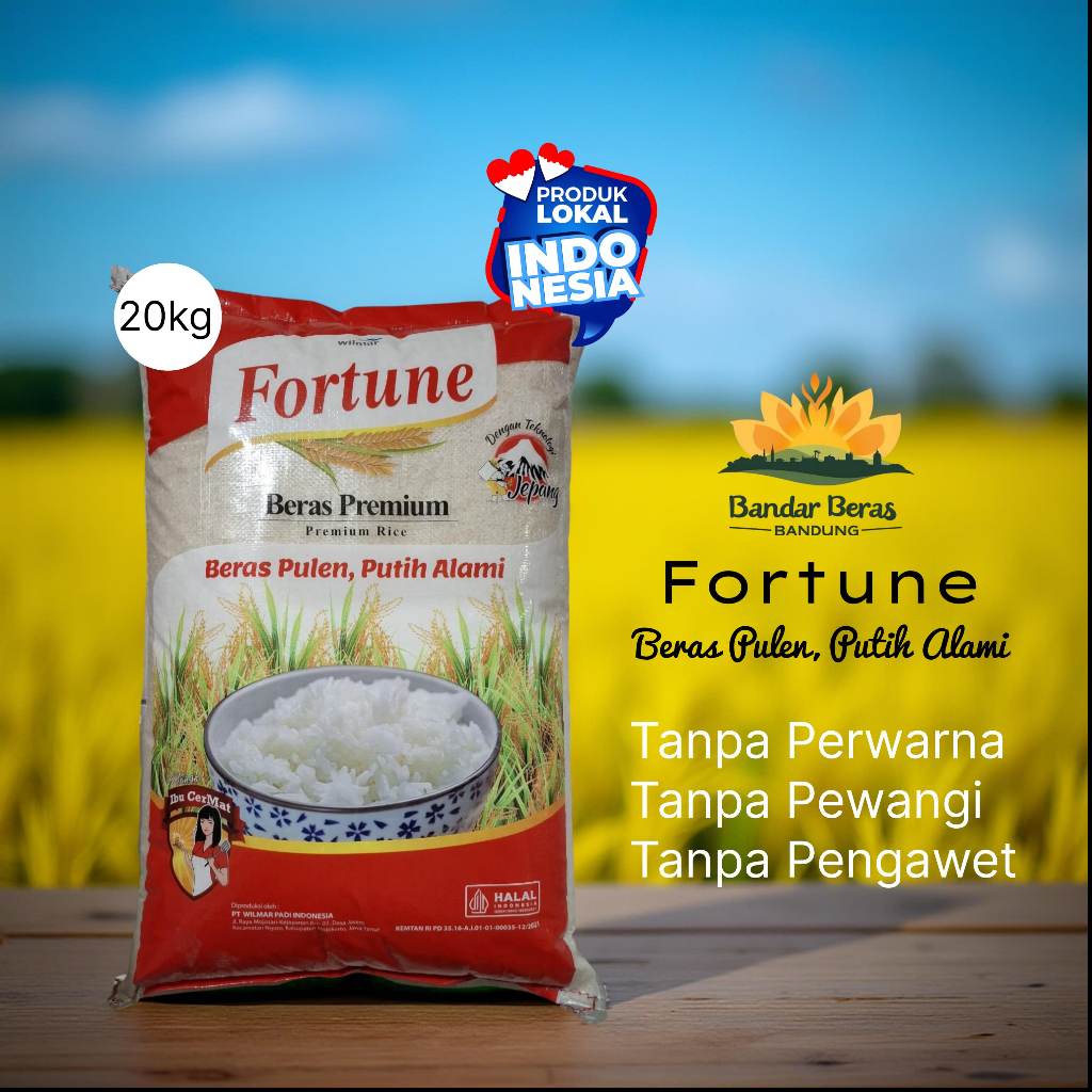 

Beras Fortune Kualitas Premium 20 Kg