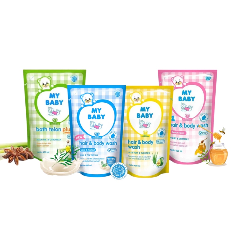 MY BABY Hair & Body Wash Refill - Sabun Bayi & Shampo 2in1