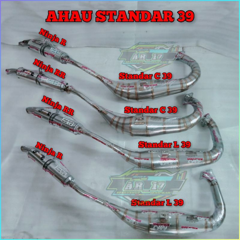 Knalpot AHAU One Ahau1 ORIGINAL Stainles Model Cobra Big Vol C 41 & Non Cobra Standar L39 Kawasaki N