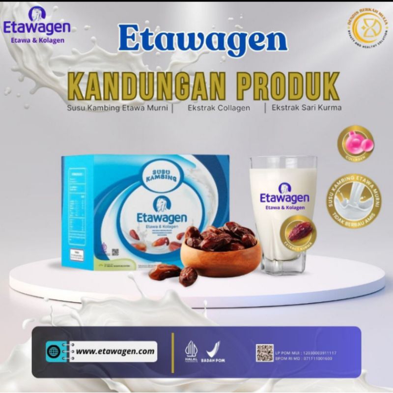 

susu etawagen susu suplemen kesehatan konsumsi harian manis kurma dan kolagen untuk kulit