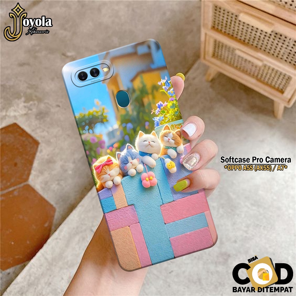 Case Hp OPPO A5S / AX5s / A7 - Casing Hp OPPO A5S / AX5s / A7 - JOYOLA - Fashion Case Kartun - Case 