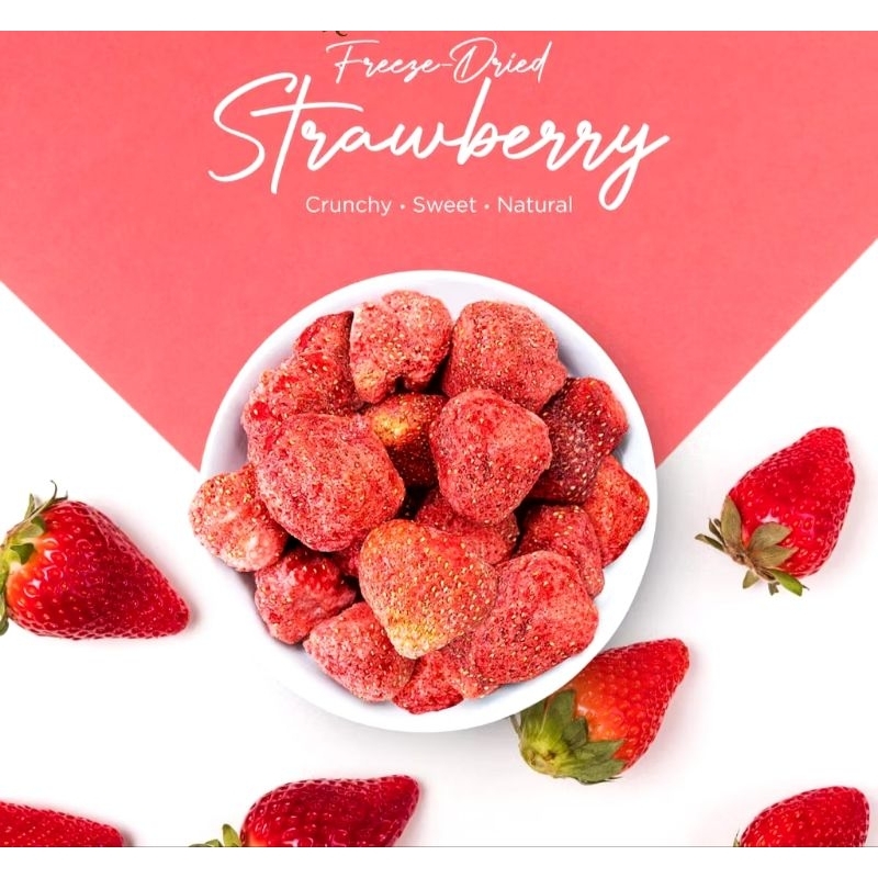 

Freeze Dried Fruit Whole Strawberry Snack Kering 10 gr
