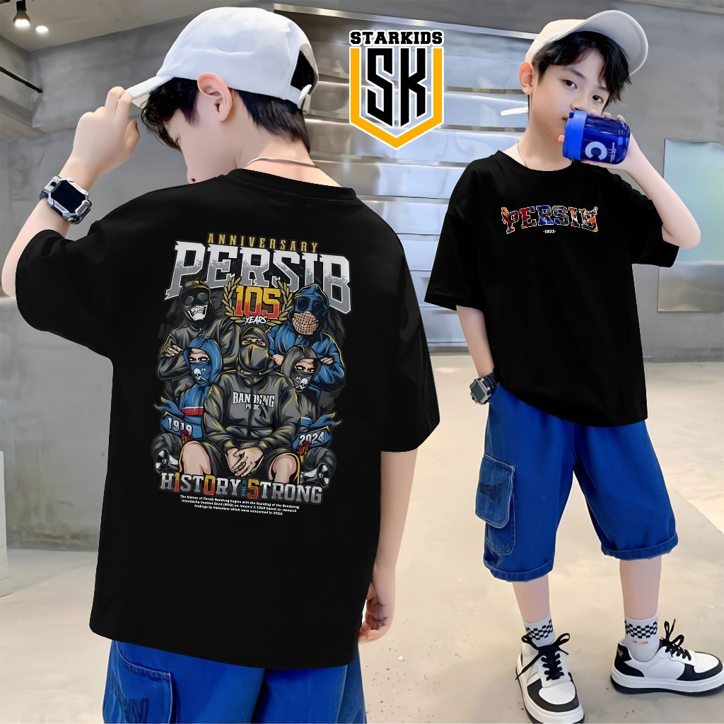 Kaos ANAK persib BAJU PERSIB flower city casual taped