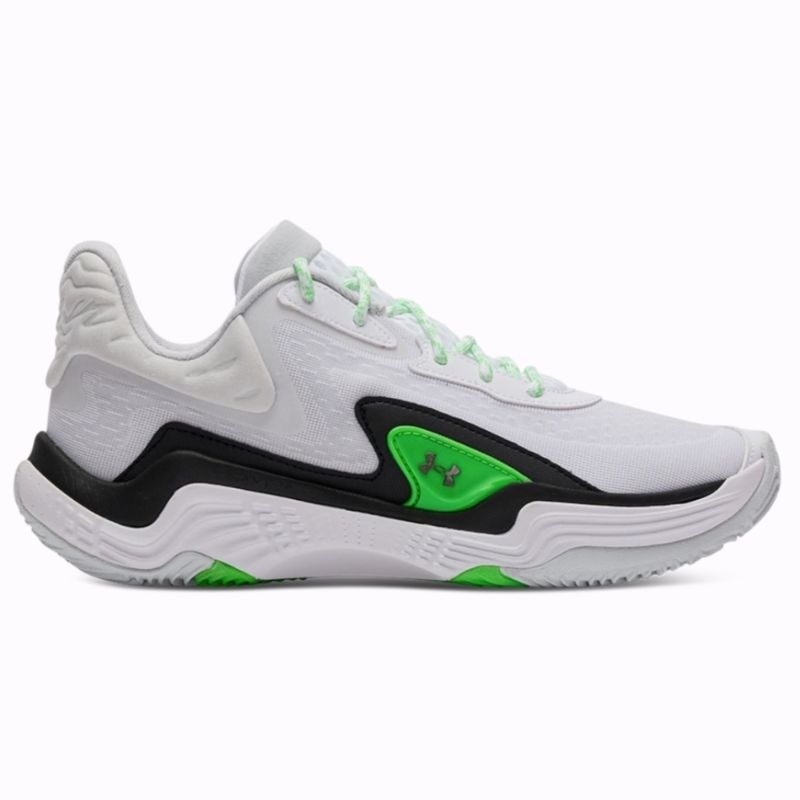 SEPATU BASKET ORIGINAL UNDER ARMOUR SPAWN 7 WHITE GREEN BIG SIZE 45
