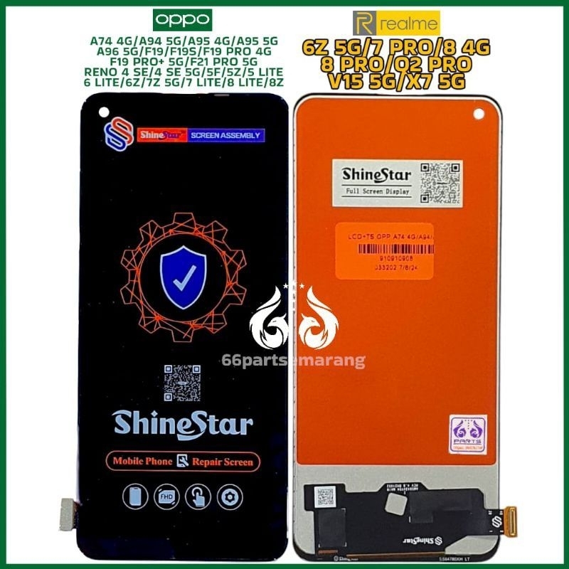 Lcd Touchscreen Oppo A74 4G/ A94 4G / 5G / A95 4G / 5G / A96 5G / F19 / F19S / F19 Pro 4G / F19 PRO+